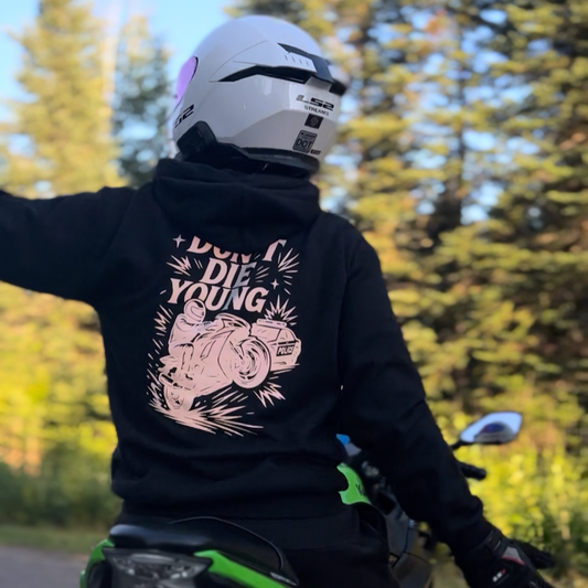 REFLECTIVE DON'T DIE YOUNG HOODIE