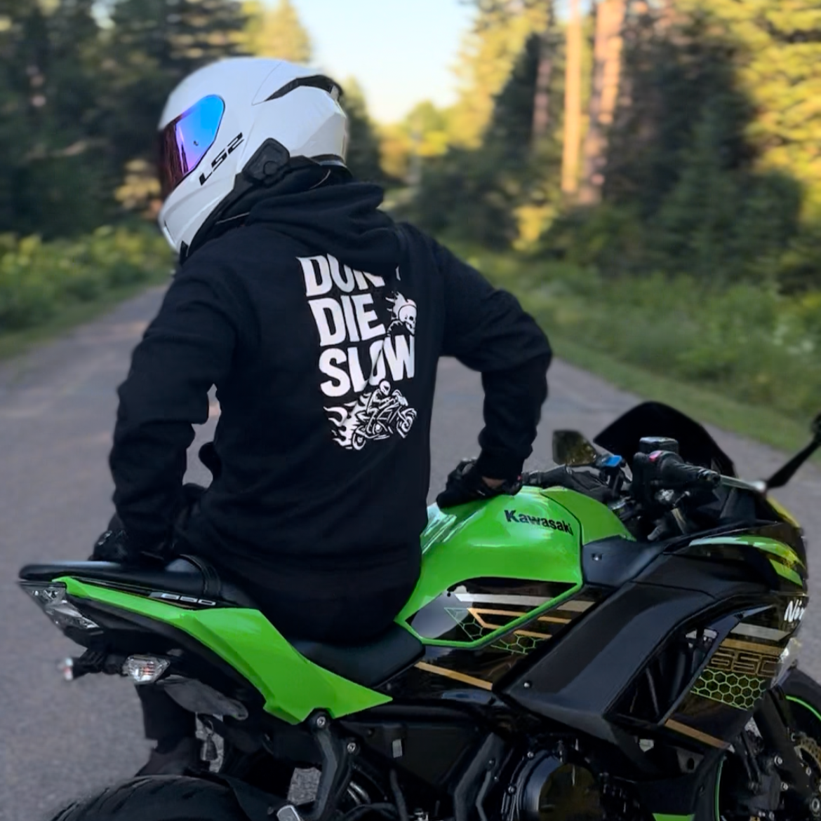 REFLECTIVE DON'T DIE SLOW HOODIE